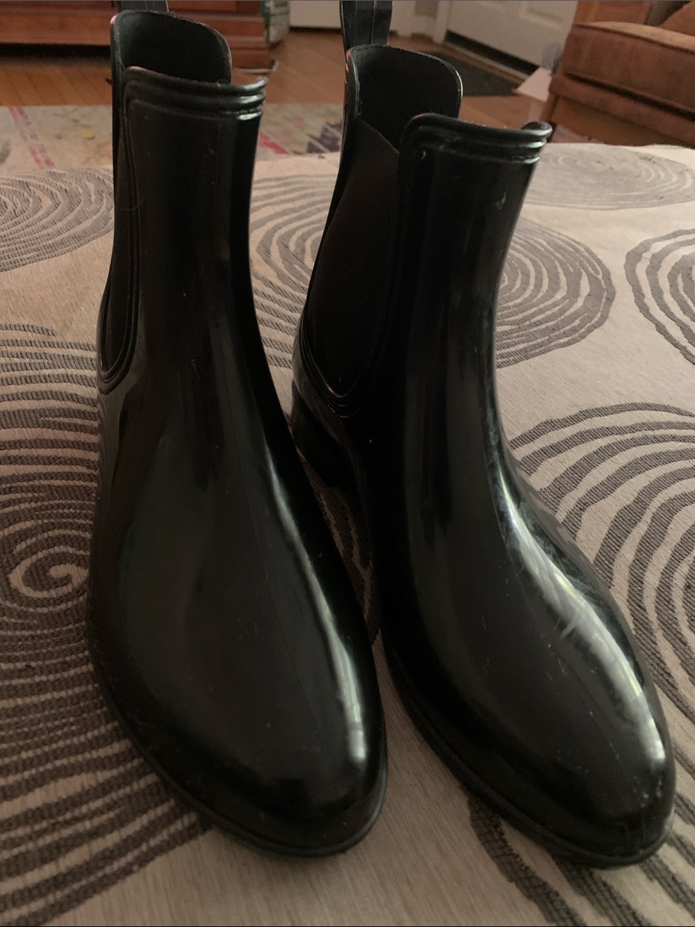 Source Unknown Black Men's Chelsea Rain Boots
